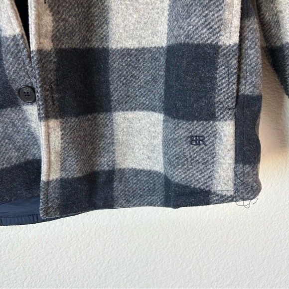 Banana Republic Men’s Medium Flannel Navy Outdoorsman Lightweight Shacket Jacket - Picture 3 of 12